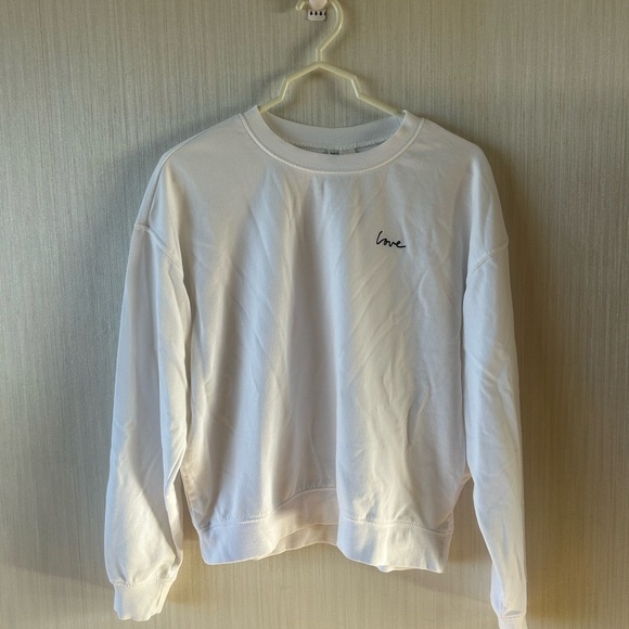 Divided “love” embroidered Crewneck sweater - Picture 1 of 6
